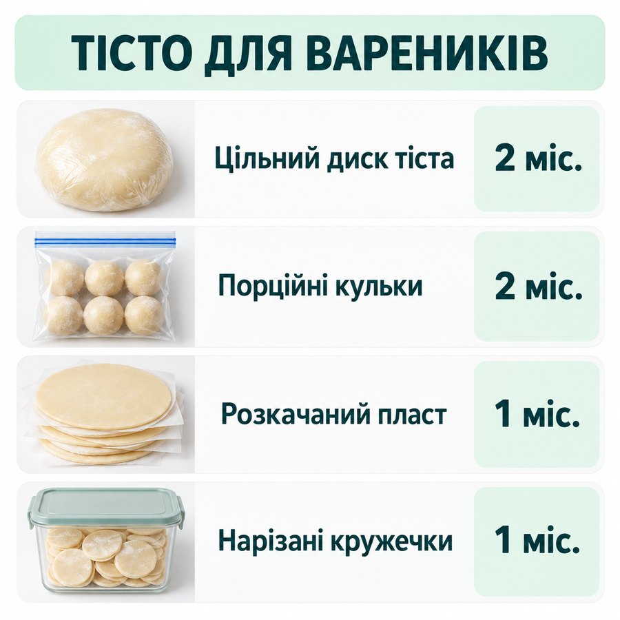 Инфографика: Можно ли замораживать тесто для вареников: сколько хранить