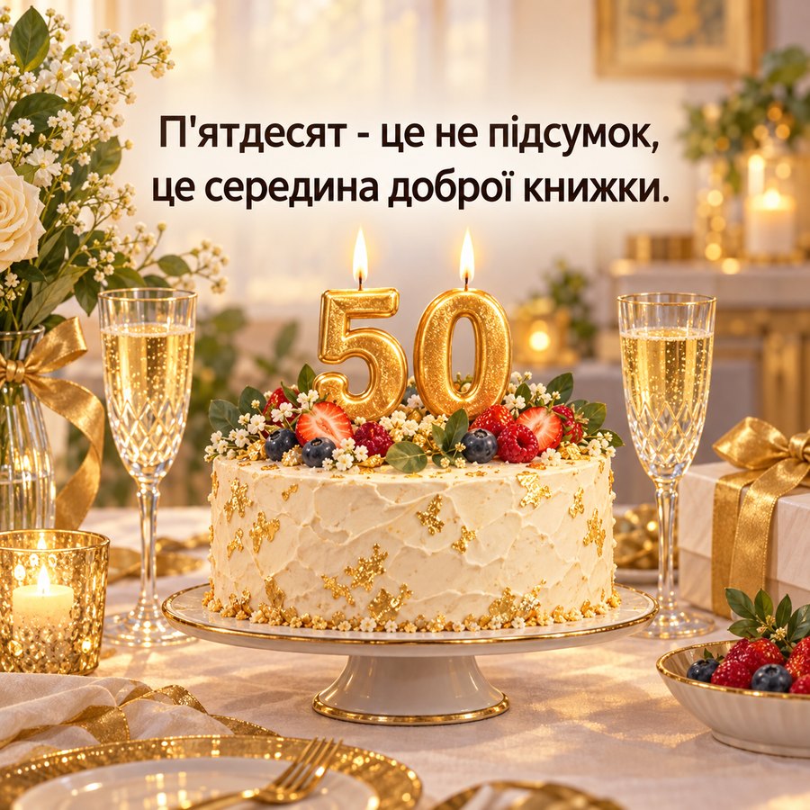Тост на ювілей: листівка