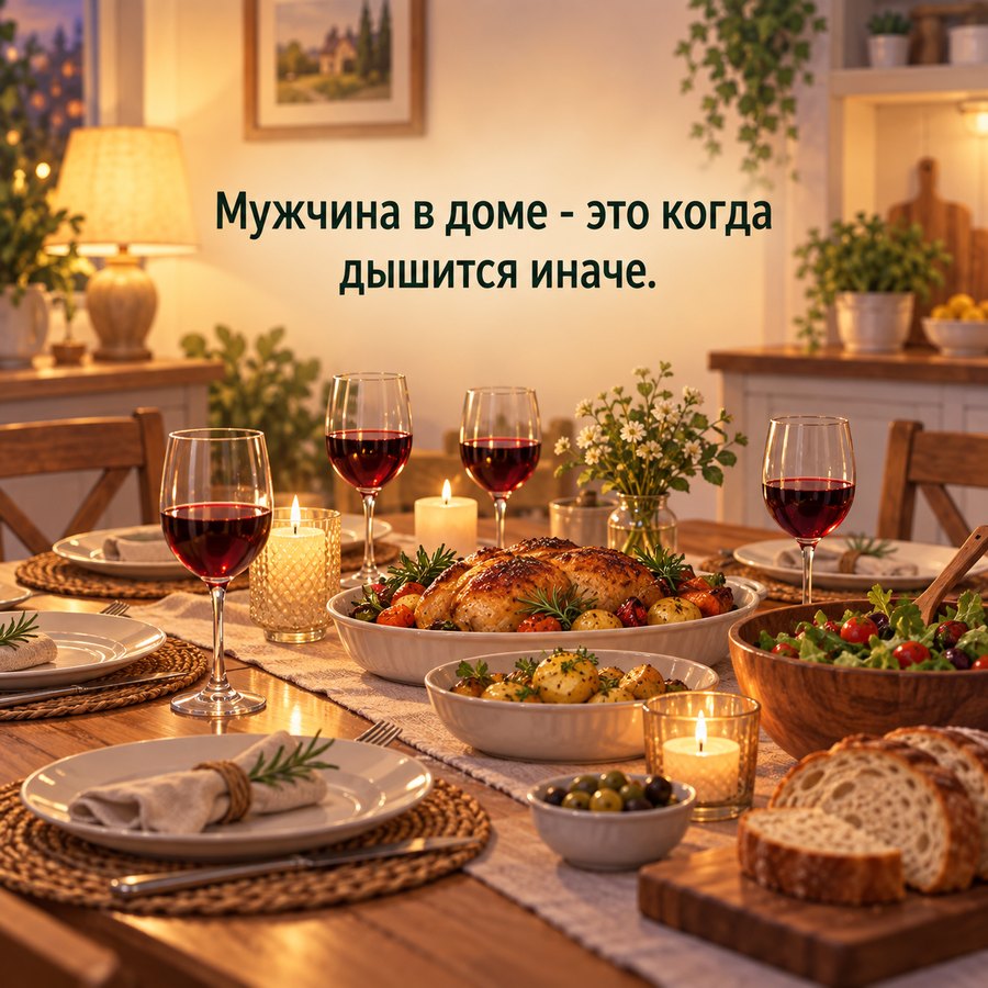 Тост о мужчине в доме