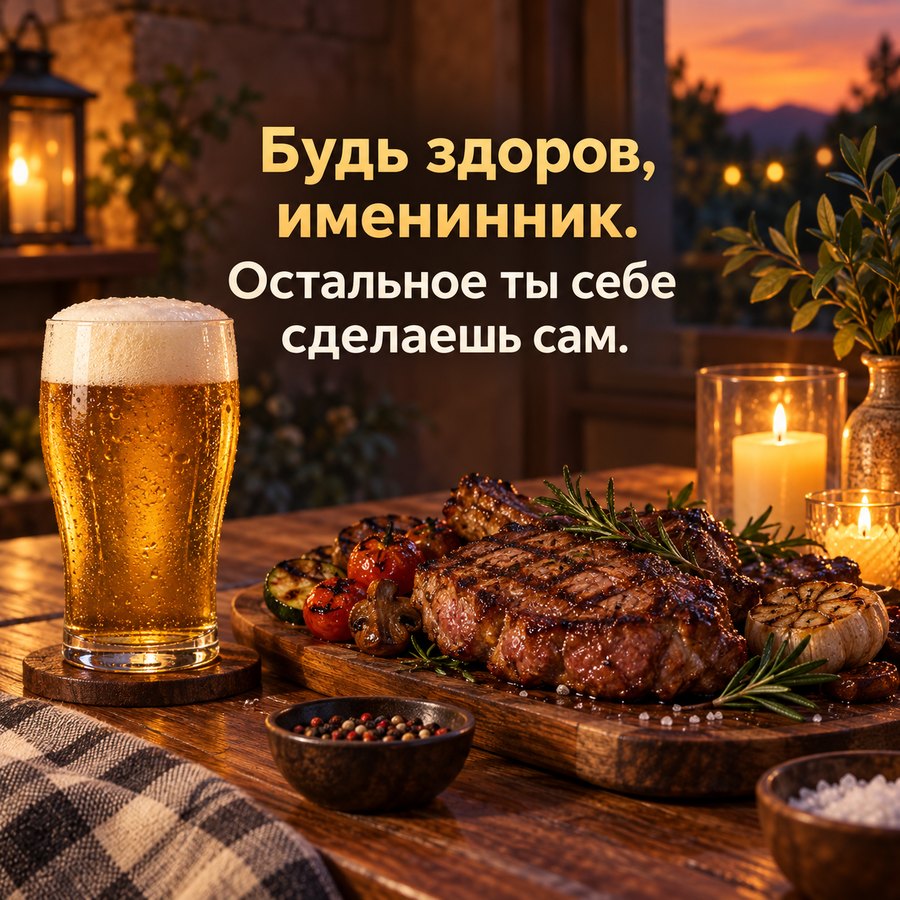 Тост о здоровье именинника
