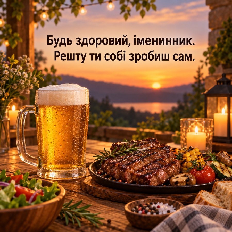 Тост про здоров'я іменинника