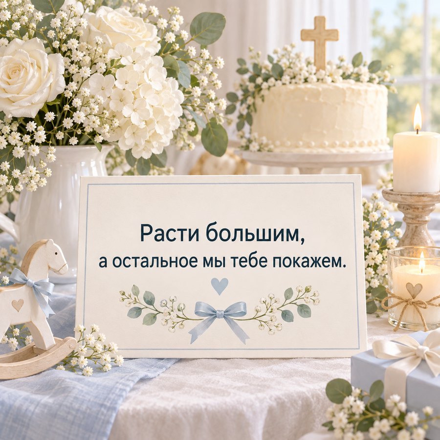 Тост на крестины: расти большим