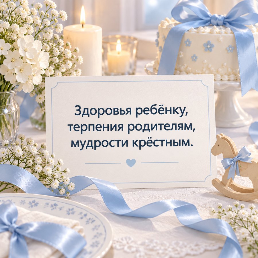 Тост: здоровья ребёнку, терпения родителям