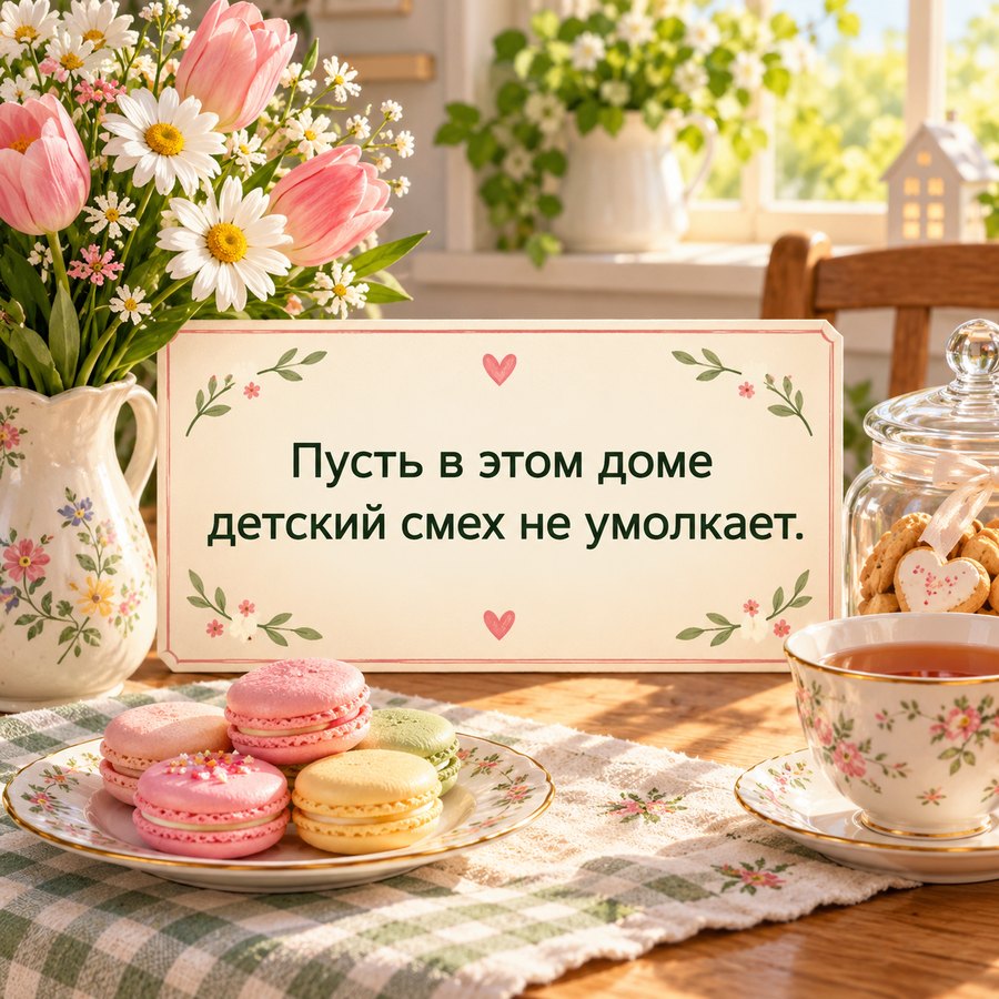 Тост о детском смехе в доме
