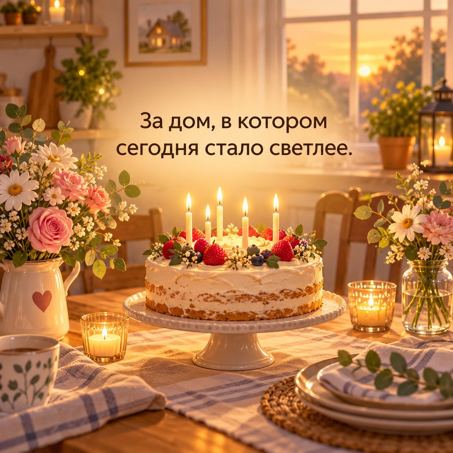 Тост о доме, в котором стало светлее