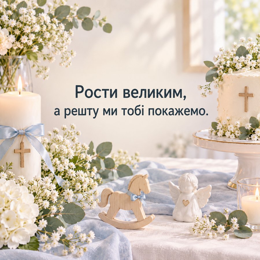 Тост на хрестини: рости великим