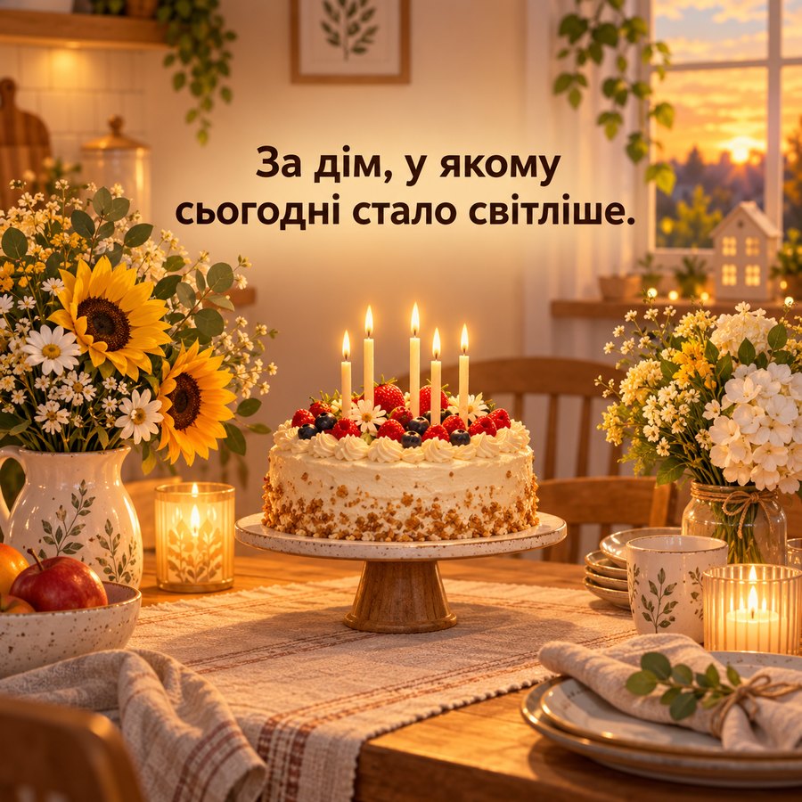 Тост про дім, у якому стало світліше