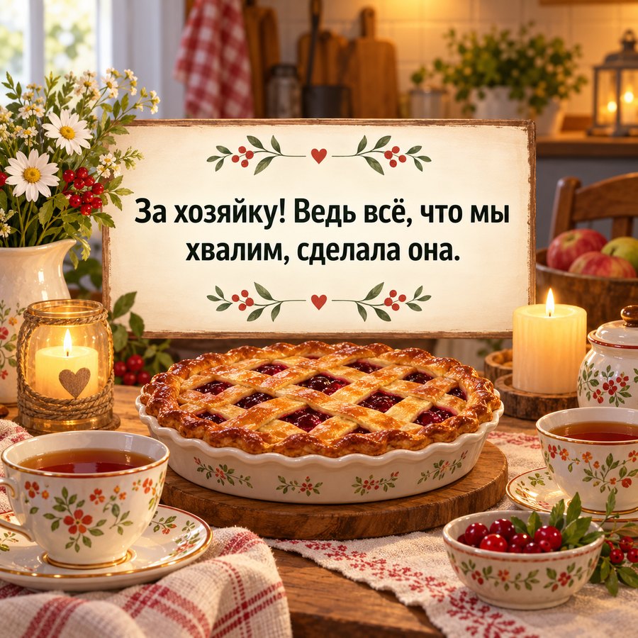 Тост за хозяйку
