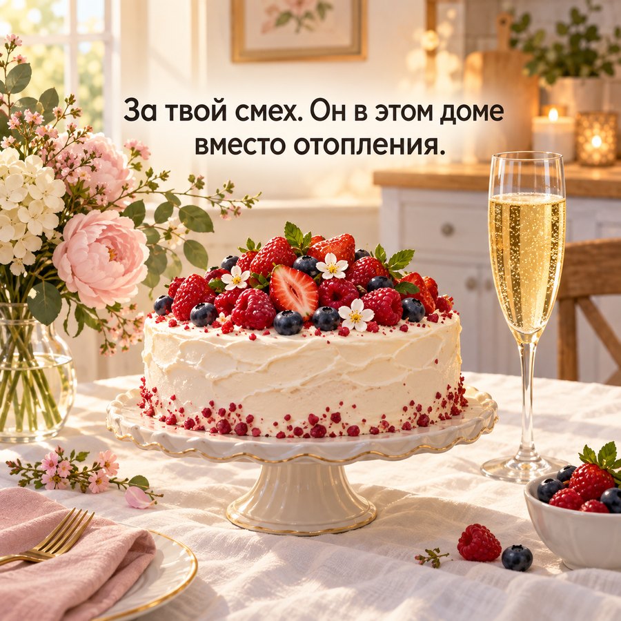 Тост о смехе именинницы