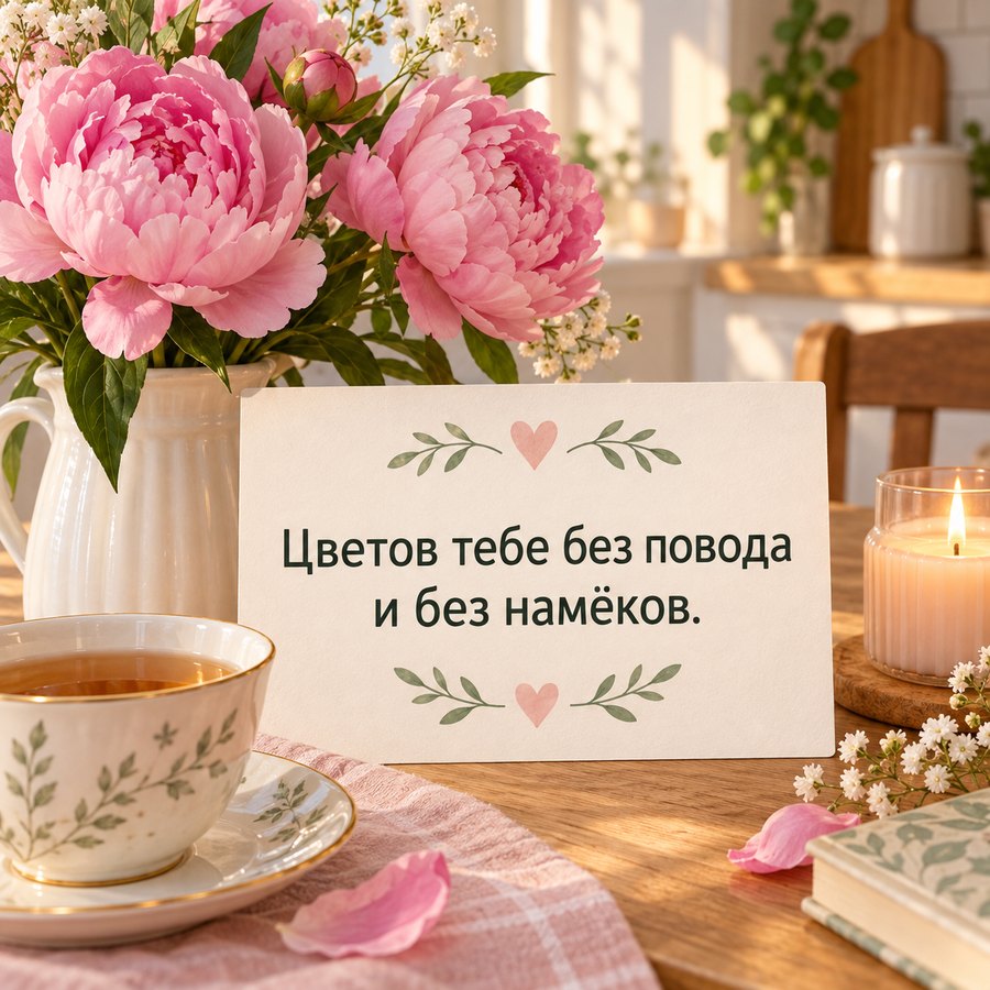 Тост о цветах без повода