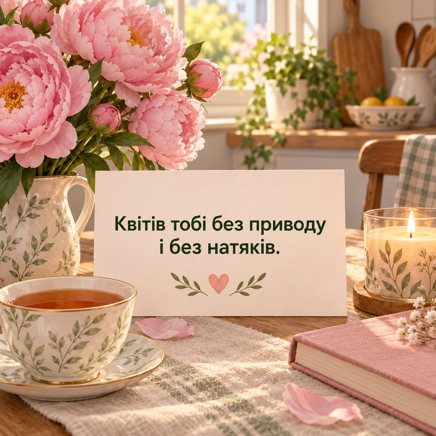 Тост про квіти без приводу