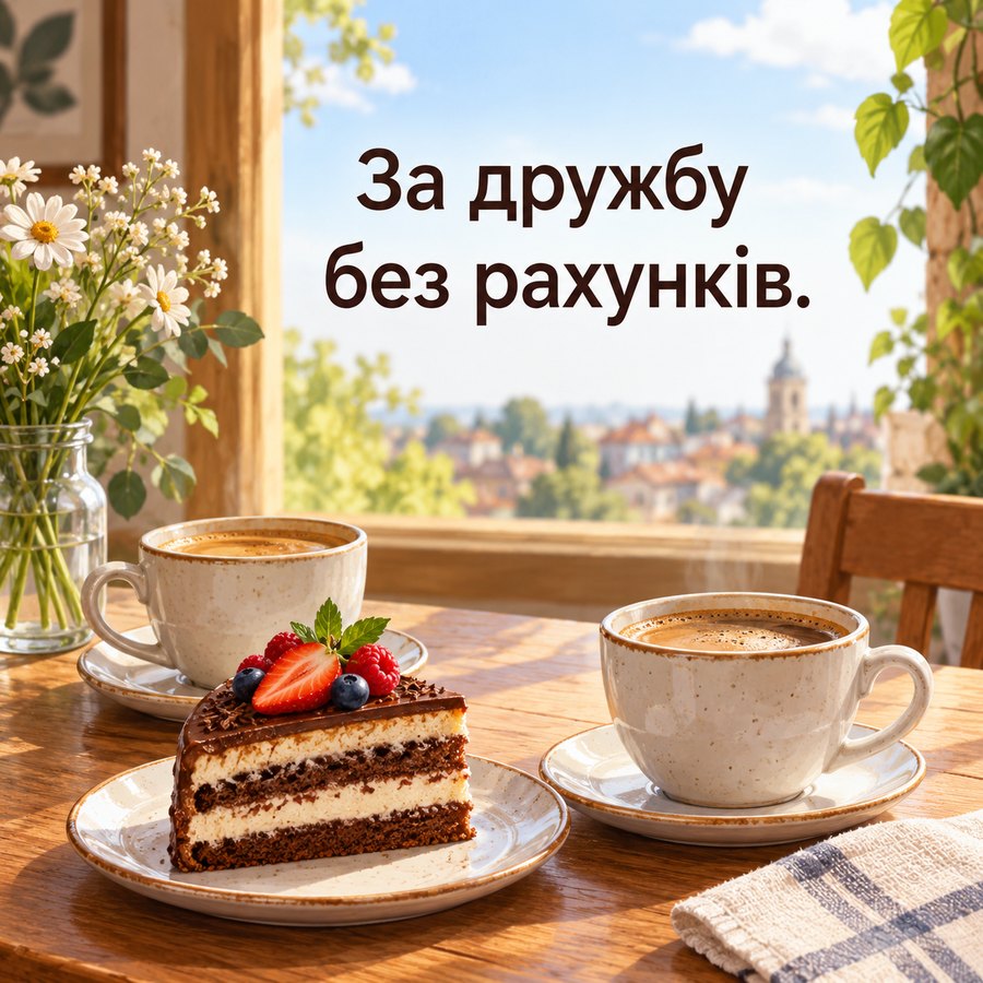 Листівка: За дружбу без рахунків