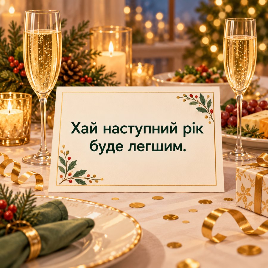 Листівка: Хай наступний рік буде легшим