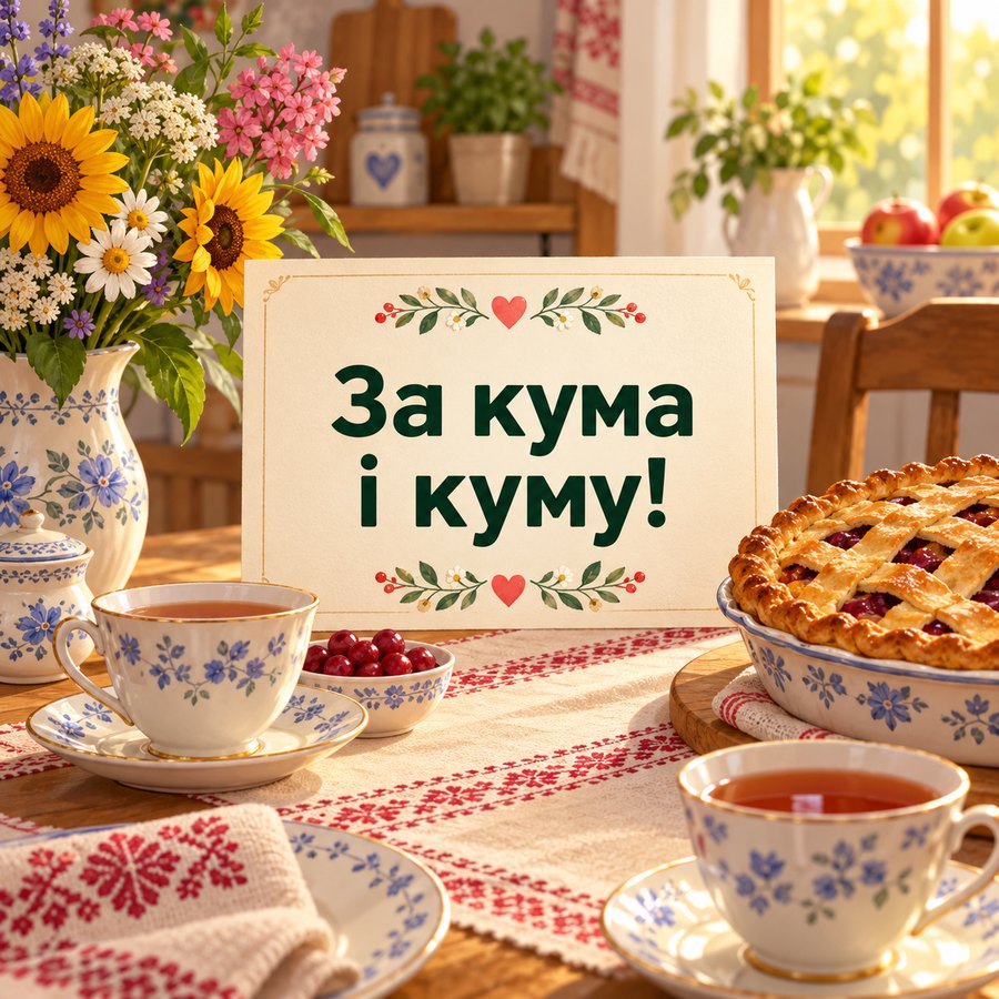 Листівка: За кума і куму!