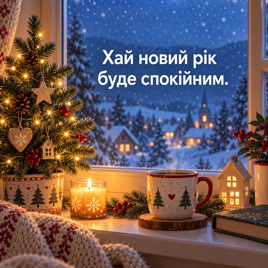 Листівка: Хай новий рік буде спокійним