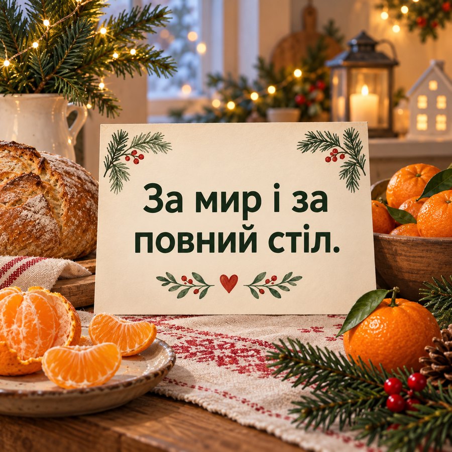 Листівка: За мир і за повний стіл