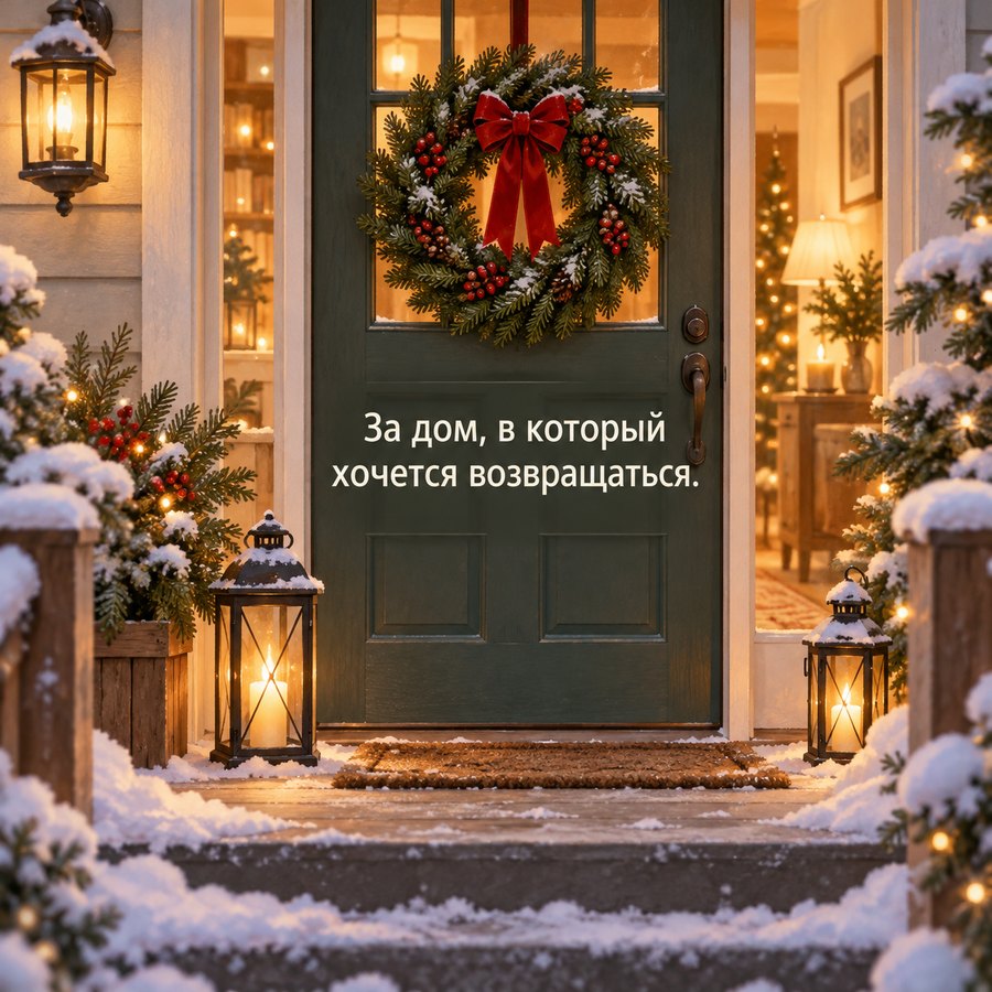 Открытка: За дом, в который хочется возвращаться