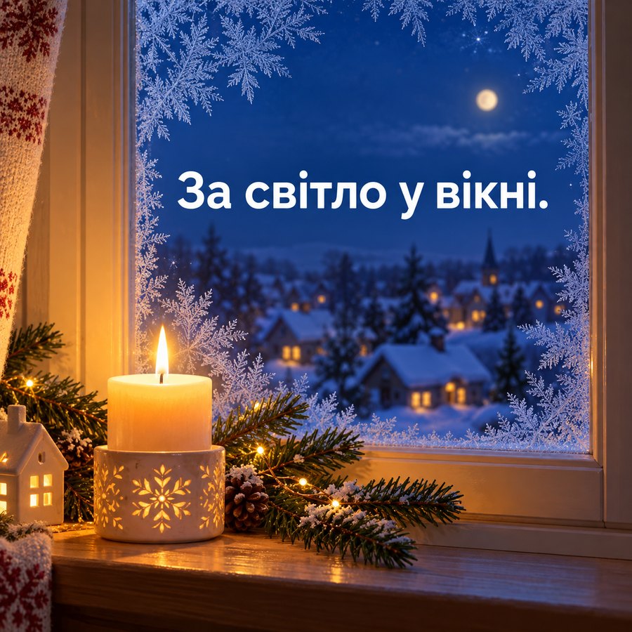 Листівка: За світло у вікні