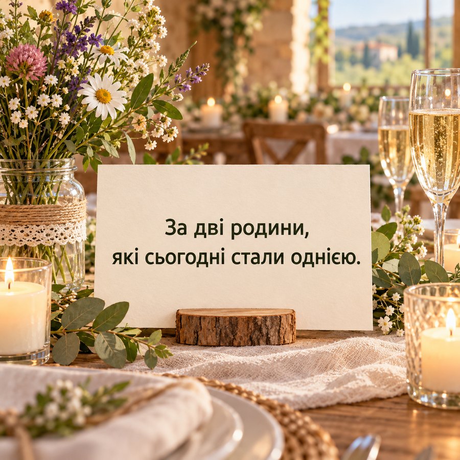 Листівка: За дві родини, які сьогодні стали однією