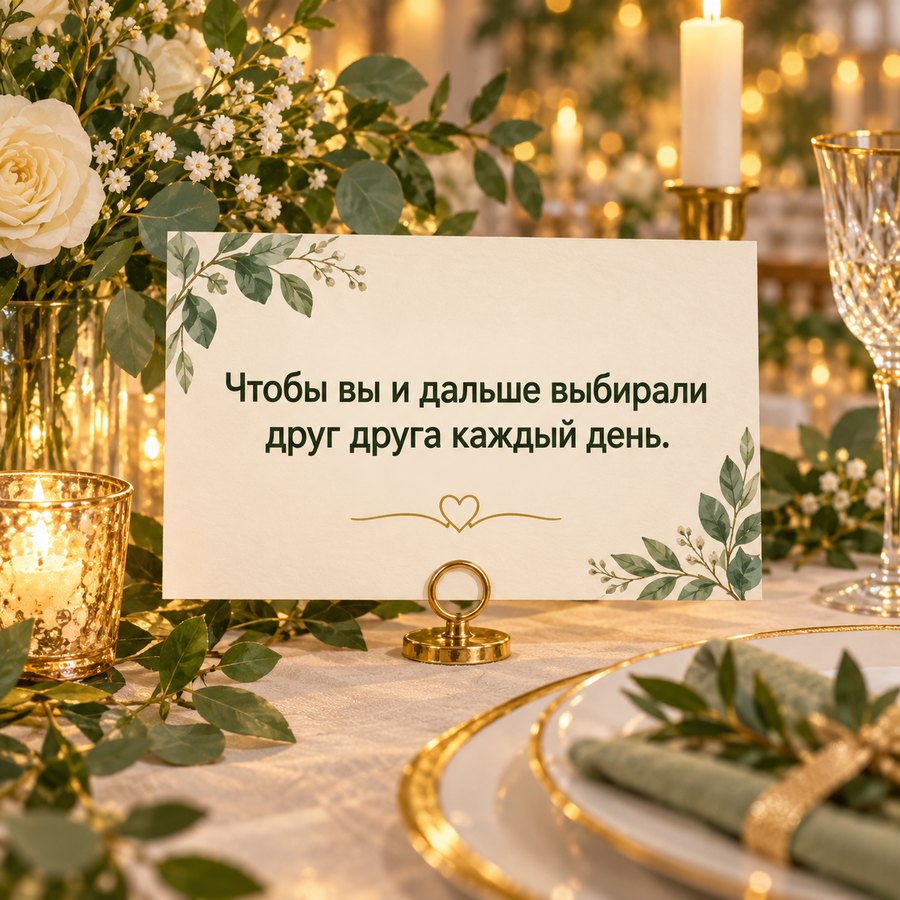 Открытка: Чтобы вы и дальше выбирали друг друга каждый день