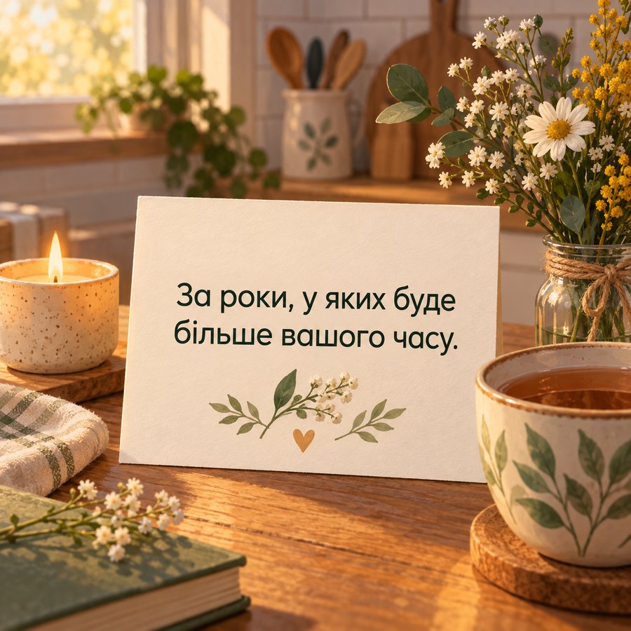 Листівка: За роки, у яких буде більше вашого часу